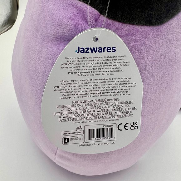 NWT 🥀 12" Alexie the Black and Purple Cow Squishmallow - Picture 4 of 10